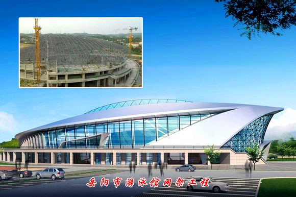 定西游泳池网架